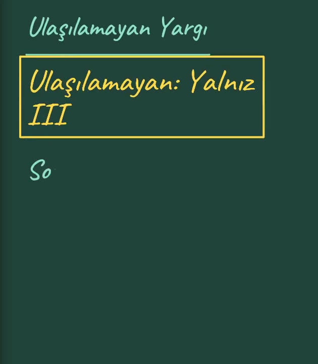 Coğrafya çözümünün tahtası: Yargılar tahtada ayrıştırılır.
